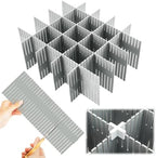 Blosssound 15 Pcs 5.12 Tall Drawer Divider Adjustable Drawer Organizer,Grey by Blosssound