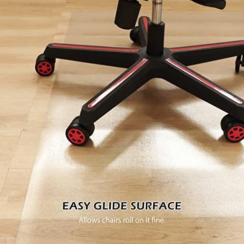 SALLOUS Chair Mat for Hard Floors, 60" x 75" Office Chair Mat for Hard Surface, Vinyl Floor Mat for Gaming Chairs, Multi-Purpose Floor Protector Desk Mat for Home Office (Clear) - Image 3