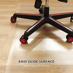 SALLOUS Clear Chair Mat, 47"x36" Office Chair Mat for Hard Floors, Vinyl Desk Chair Mat Protector for Hard Surface (Clear) - Image 6