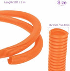 DMiotech 10ft Wire Loom Split Tubing 2 Inch(50.8mm) ID Orange - Image 3