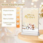 5X7 Silver Frames Double-Sided Acrylic Sign Holder，12 PCS - Image 4