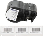 Brady FreezerBondz™ Polyester Pre-Sized Labels for Label Printer BMP51/BMP53/M511-180 Self Adhesive Printer Labels - Black on White (44,45 mm (W) x 25,40 mm (H)) - M5-125-490 by BradyCorp