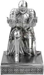 Windbreaker Soldier Knight Pen Holder Personalized Desk Accessory Silver - Image 2