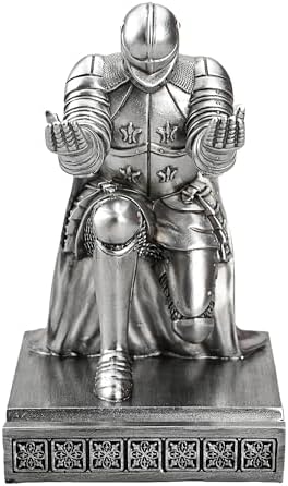 Windbreaker Soldier Knight Pen Holder Personalized Desk Accessory Silver - Image 2