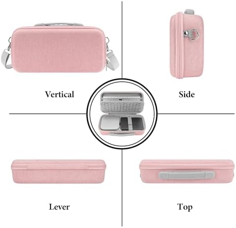 GEEKRIA Desktop Computer Hard Travel Case, Compatible with Apple 2026 Mac Mini M5 / 2024 Mac Mini M4 / Pro, Fit for Magic Keyboard, Mouse, Trackpad and Accessories (Pink) - Image 4