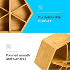 MEEDEN Rotating Art Supply Organizer: Bamboo Pen & Pencil Holder for Desk - Image 4