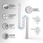 Ultimate Setup Under Desk Cable Management Vertebrae - Perfect for Sit Stand Desk - White, 133 cm - Image 5