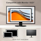 UPERGO Stand for Monitor 15" - 24", 180° Tiltable Heavy Duty All Aluminum Base, Compatible with Smart Displays & VESA Mount Speakers, Easy Assembly (Black) - Image 2