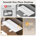 3 in 1 Clamp-on Desk Extender Shelf, 15.7×7.5 Inch, White - Image 5