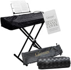 Clairevoire Digital Piano Cover, Piano Keyboard Covers -Protective for Roland Piano Covers FP Series, Durable and Waterproof Piano Keyboard Dust Cover, Piano Keyboard Case -Roland FP-90X Ebony Black by Clairevoire+keyboard+%26+piano+covers