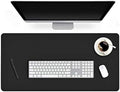 24 X 48 Inch Desk Blotter Pad on Top of Desks Waterproof PU Leather Mouse Pad Desk Writing Mat For Home Office Large Laptop Computer Gaming Under Keyboard Pad Desk Accessories for Women Men Kids Black by EasyEasyLife