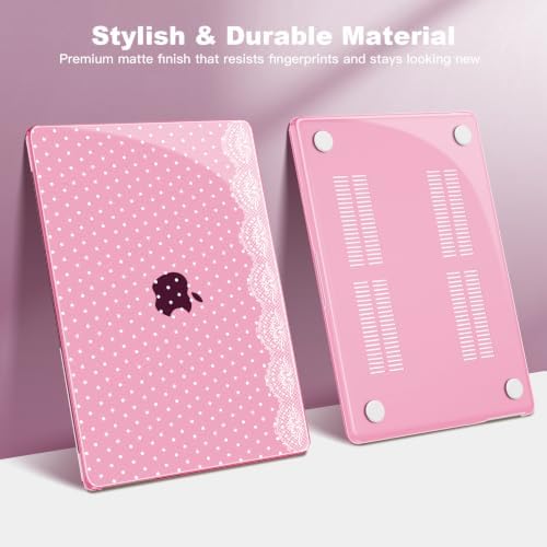 Teryeefi Pink Dots Case Cover for MacBook Air 13.6 inch M5 M4 M3 M2 (2022-2026 Release) - Image 4