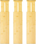 VaeFae 3 Pack Bamboo Drawer Dividers, 4" High Adjustable 16.6" - 21.8" Clothes Drawer Organizers, Expandable Separators for Bedroom/Bathroom/Kitchen/Office Storage by VaeFaeDirect