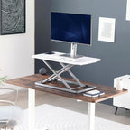 VIVO White 29 in Single Top Standing Desk Converter, DESK-V000UW - Image 2