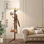 Floor Lamp with Coat Rack, 2-in-1 Entryway Standing Lamp with 7 Hooks, 3 Color Dimmable 78.8" Tall Lamps for Living Room Corner, Bedroom, Small Apartments & Foyers - Image 4