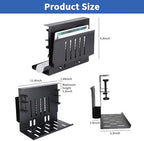 LUKETURE Desk Side Storage,11-4/5" Power Strip Cable Management Tray - Image 3