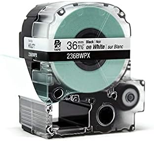Epson LABELWORKS 236BWPX PET Tape Cartridge - Black on White Industrial Label Maker Tape - 1.5" (36MM) Wide, 30 ft (Pack of 3) - Image 5