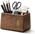 Pen Holder for Desk, Solid Wood Desk Organizer for Office by WOOTIDE