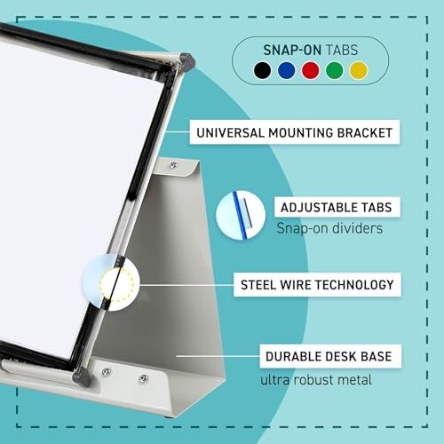 Tarifold Desktop Reference Display System, 50 Pockets, Expandable, Black - Image 3