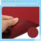 PATIKIL 47.2" x 23.6" Large Felt Desk Pad Protector, Upgrade Non-Slip Desk Mat Full Table Mouse Pad Keyboard Mats for Laptop Computer Writing Desk Table Gaming Home, Wine Red - Image 4
