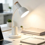 Adjustable Metal Desk Lamp with Pen Holder,Flexible Neck Table Lamp - Image 4