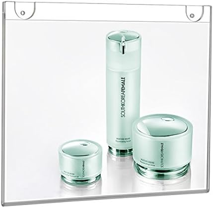 NIUBEE 6-Packs Acrylic Wall Sign Holder 8.5x11 Horizontal, Clear Plastic Picture Frames , Wall Mounted Design, Support No Drilling (Provide 3M Tape and Mounting Screws) - Image 5