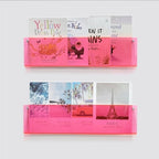 ROYALITA 2-Pack Acrylic Magazine Holder Brochure Holder, Pink 17 Inch - Image 2