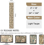 DUKINO 2x12 Washable Runner Rug, Long Runner Rug for Hallway, Light Taupe - Image 2