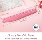 Kensington Duo Gel Mountain Wrist Rest for Keyboard, Wrist Pad for Full Size Keyboard, Ergonomic Wrist Pad for Computer, Non-Skid Computer Pad with Wrist Support, Pink K62677WW, 17.7" x 4.1"x 0.8” - Image 6