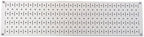 Wall Control Narrow Pegboard Rack 8in x 32in White Metal Pegboard Runner Tool Board by Wall+Control
