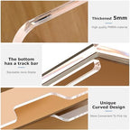 2 Pack-Stackable Paper Letter Tray Enlarged A4 File Desk Organizer Acrylic - Image 6
