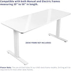 VIVO White Dry Erase 60 x 24 inch Solid Table Top, DESK-TOP6WE - Image 5