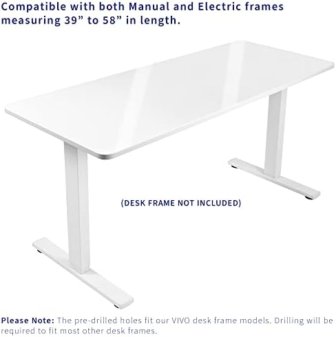 VIVO White Dry Erase 60 x 24 inch Solid Table Top, DESK-TOP6WE - Image 5
