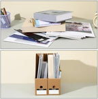 20 Pack Cardboard Magazine File Holders, Sturdy Book Bins for Classroom Library, 10.6'' ×10.2'' ×3.5'' Inch Vertical File Folder Box - Image 7