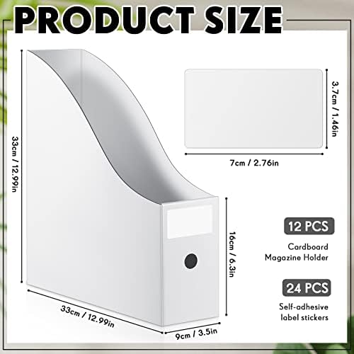 Thenshop 12 Pcs Scrapbook Paper Storage with Tabs, 12 x 12 Inch - Image 2