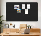 Extra Large Bulletin Board 96" x 48", Felt Pin Board, Black - Image 2