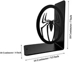 Superhero Decorative Metal Bookends,Metal Bookends, Non Skid Book Ends, Book Stopper for Home/Office Decor/Shelves, 7 X 5.5 X 4 inch per Piece - Image 3