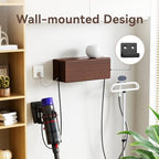 Large Cable Management Box-Stylish Wire Organizer, Wire Concealer and Wire Management Box-Wire Management Box with Protective Sleeve (Brown) - Image 5
