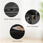 Piano 88 Keys Keyboard Dust Cover with Music Stand Opening of Zipper Design, Dust Proof Cover Compatible for Roland FP30 FP30X Digital Pianos Keyboards - Image 7