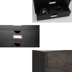 Large Wooden Drawers Wooden Box with Drawer Black - Image 7