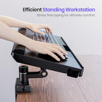 Klearlook Upgraded Adjustable Keyboard Tray for Above Desk & Under Desk Use - Image 3