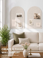 Large Arched Felt Bulletin Board 35.4''×23.6'', Oatmeal - Image 4