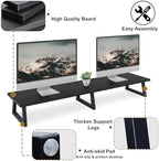 TEAMIX 42 inch Large Dual Monitor Riser, Desk Organizer Stand for TV Laptop - Image 4