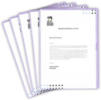 Lavender Vinyl Folders, Heavy Duty Plastic Folders with Clear Front Pocket, Doctor Stuff, Letter Size L-Type Document Holder for Home, Office and Medical, Pack of 50 by DoctorStuff