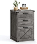 VASAGLE File Cabinet with 3 Drawers, Printer Stand, Fit A4 Letter Size by VASAGLEbySONGMICSHOME