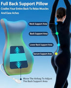 27.7'' Adjustable Airbag Full Back Lumbar Support Pillow, Back Pain Relief - Image 4