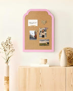 Cork Bulletin Board, 17.7"*23.6" Pin Board with Pink Frame, Decorative Hanging Message Board for Home Office School - Memos, Notes, Photos, Vision Board(PK-4560) - Image 5