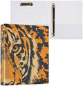JIPONI 3 Ring Binder Tiger 1 Inch Round Binders for Men Women Students, Cute File Organizer for Office School, 1pc by JIPONI