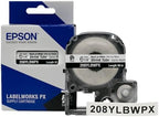 Epson LABELWORKS 208YLBWPX-5PK Heat Shrink Tube - Black on White - 6mm - Image 4