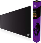 4XL Huge Mouse Pads Oversized Giant Mouse Pad (60''x30''x0.12'') - XXXXL Extended Mousepad Full Desk Mat Suitable for Gamers - Black by GorillaStimpack